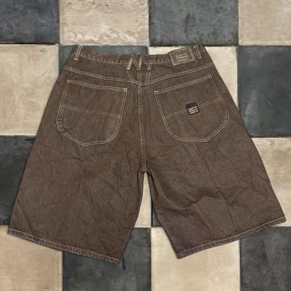 Vintage marithe francois girbaud brown denim shorts